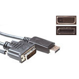 Advanced cable technology Conversion cable DisplayPort male ? DVI maleConversion cable DisplayPort male ? DVI male (AK3995)